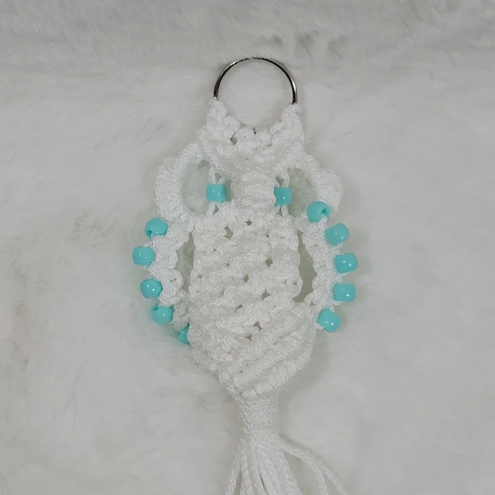 Macrame Owl KeyChain